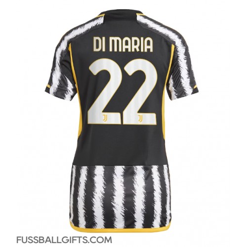 Juventus Angel Di Maria #22 Fußballbekleidung Heimtrikot Damen 2023-24 Kurzarm